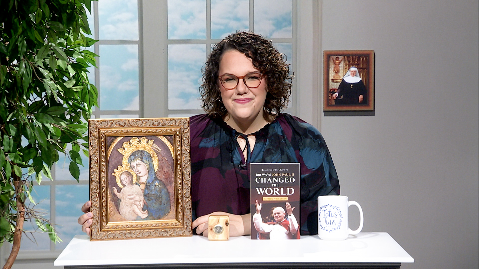 EWTN Religious Catalogue Blessed Virgin Mary Triptych Wall Hanging