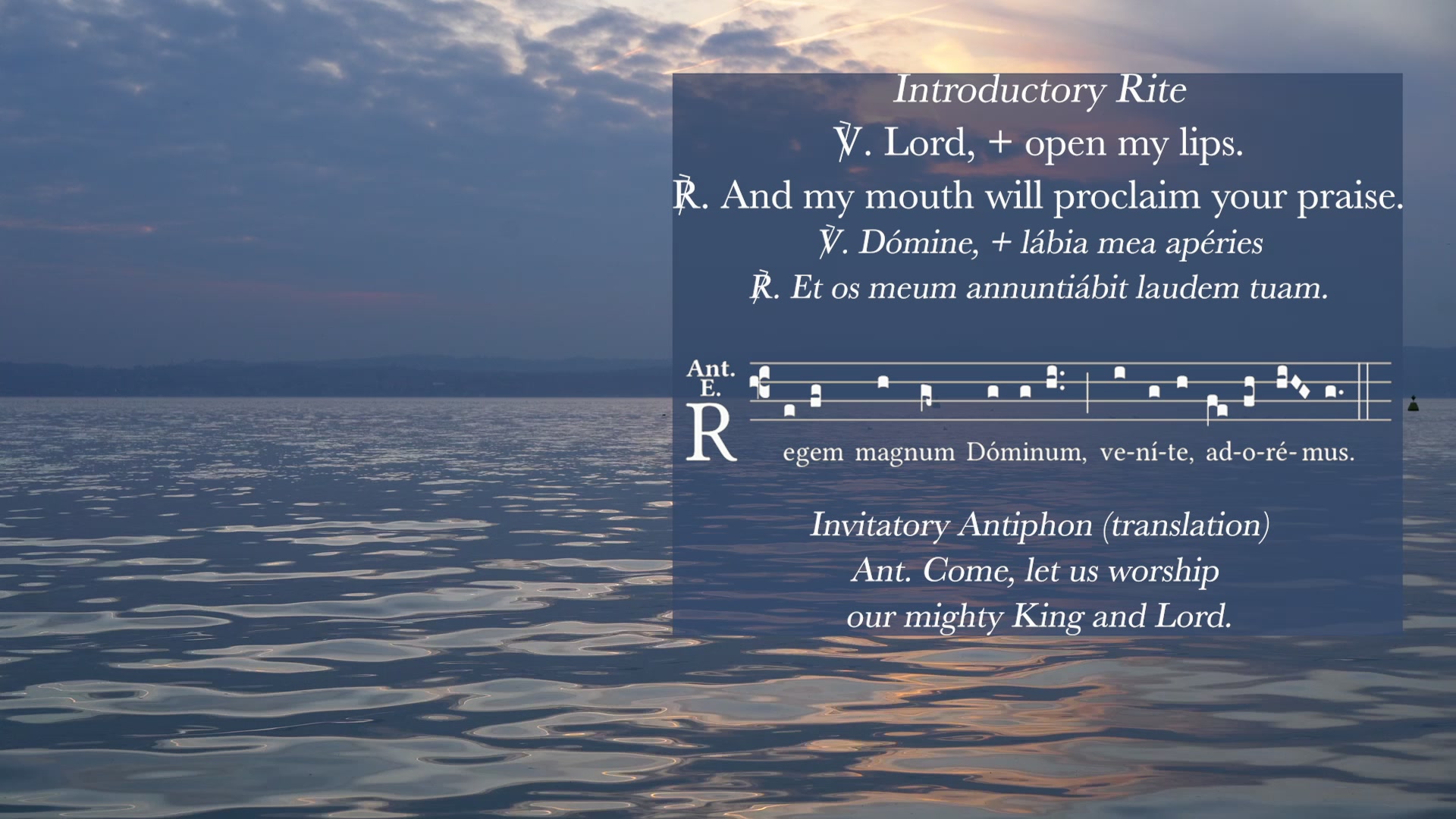 Sing the Hours 09/09/2025 LAUDS, TUESDAY MORNING PRAYER