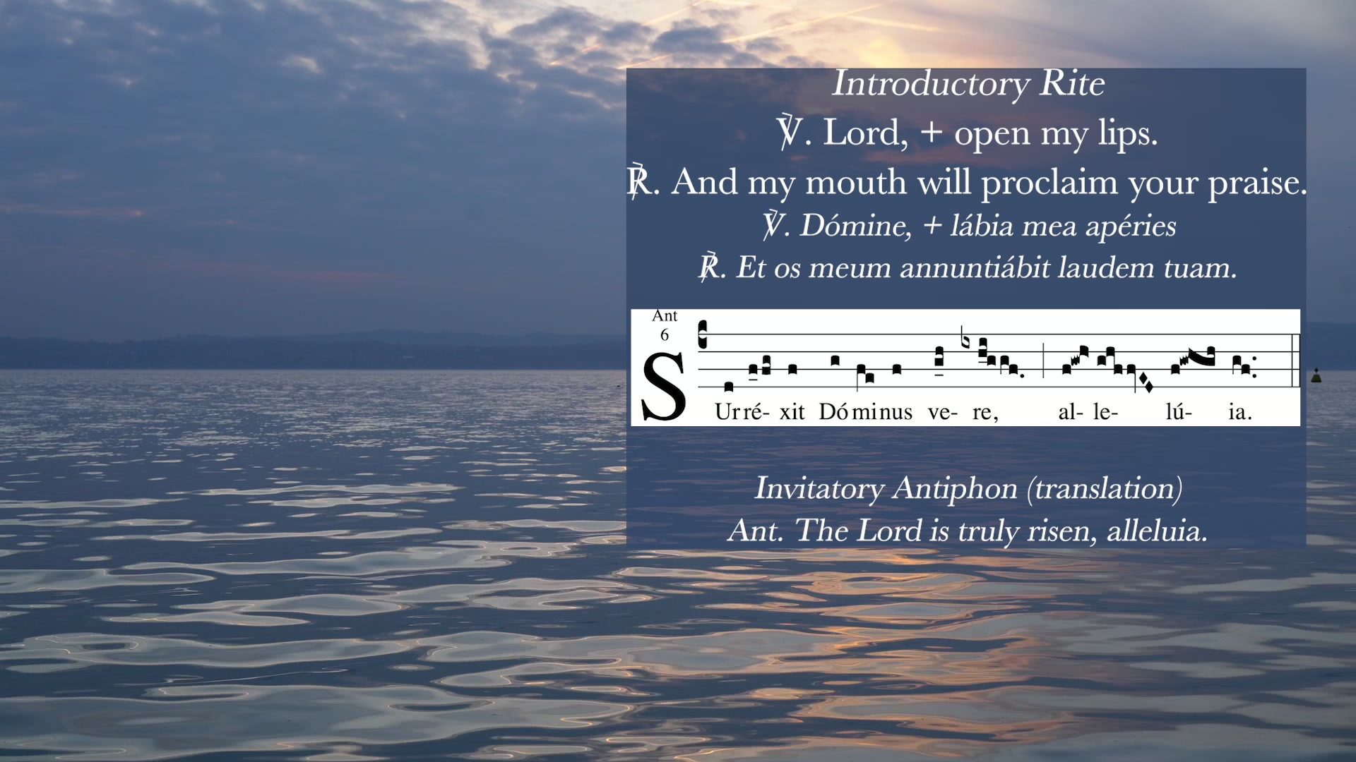 Sing the Hours 04/21/2026 Lauds, Tuesday Morning Prayer