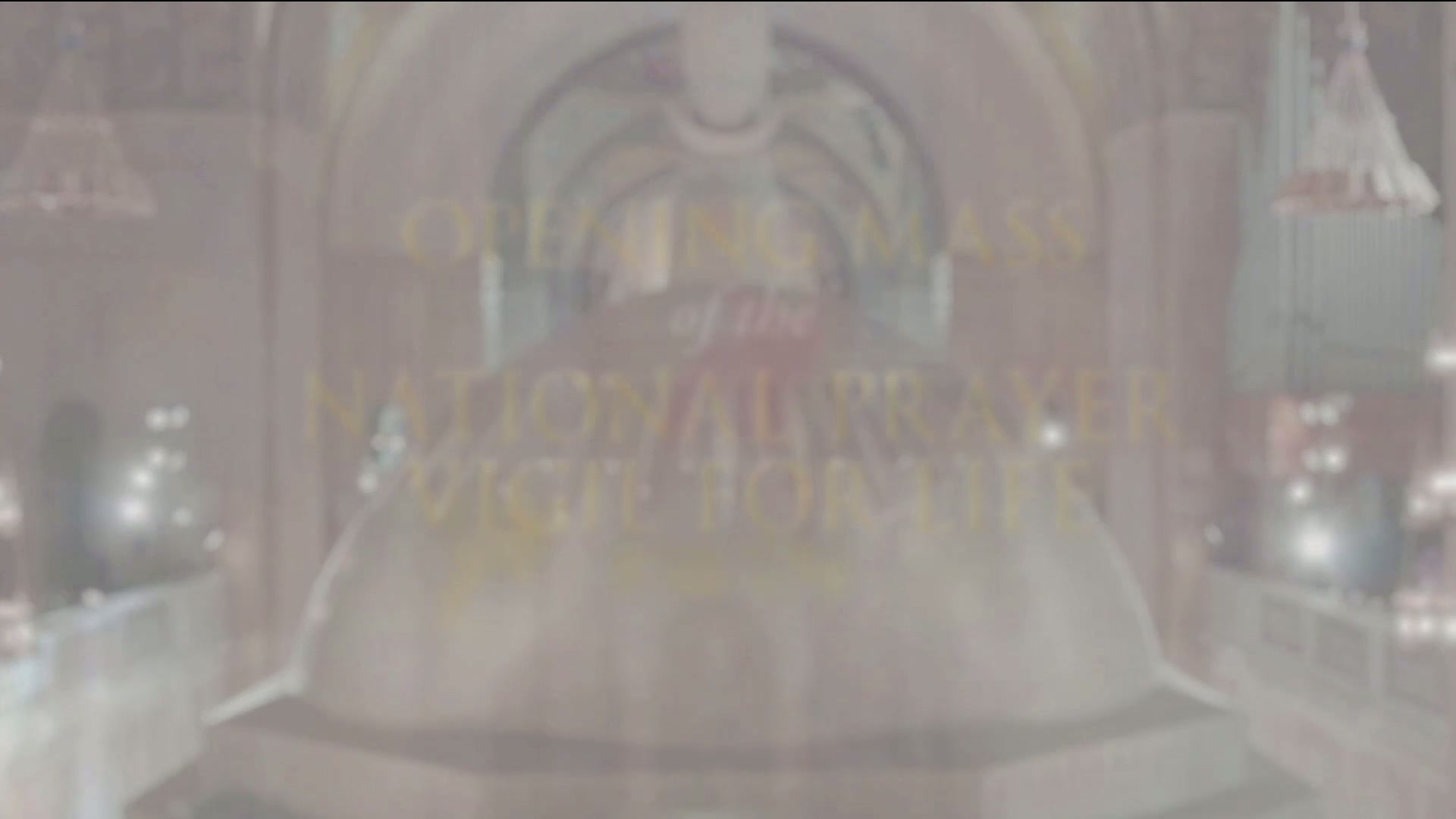  Misa de inicio en la vigilia de la oración nacional por la vida